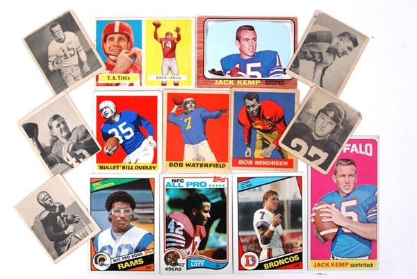 - Assorted 1940's - 1970's Football Card Collection (30)