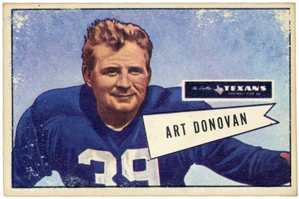 - 1951 Bowman Football (small ) # 46 Art Donovan
