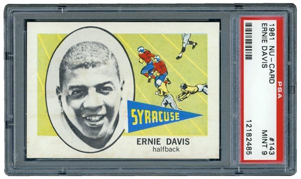- 1961 NU-CARD Ernie Davis PSA 9 MINT