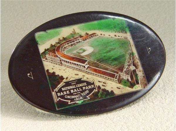 - 1912 Opening of Redland Field Celluloid Mirror (2.75")
