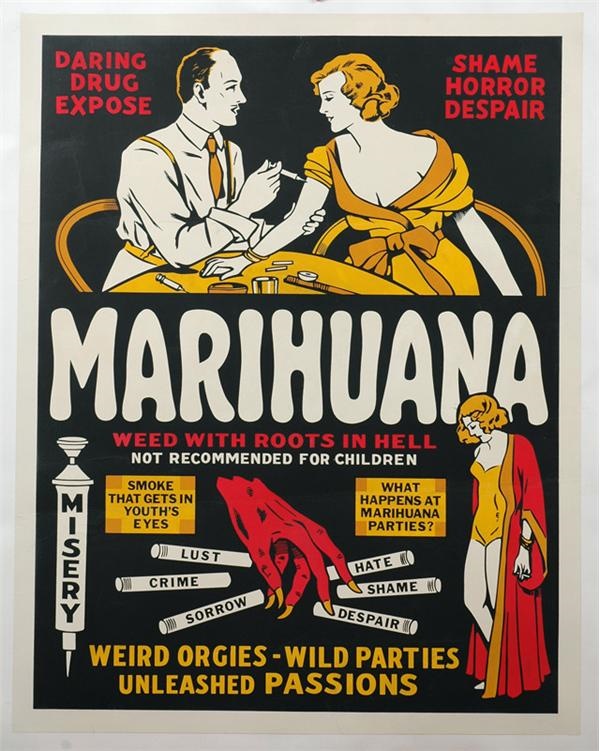- 1940's Marihuana Poster (26 x 33.5")