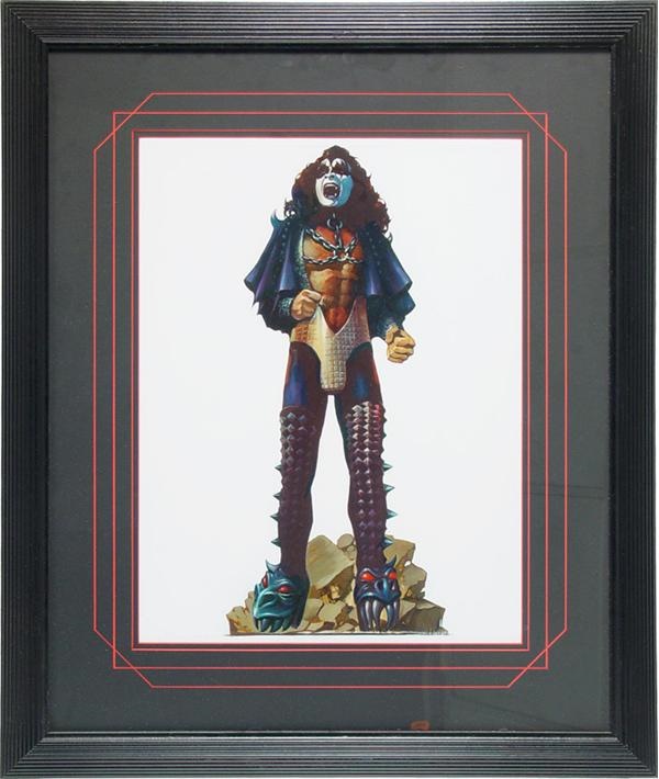- 1977 Original Kiss Gene Simmons Love Gun Painting