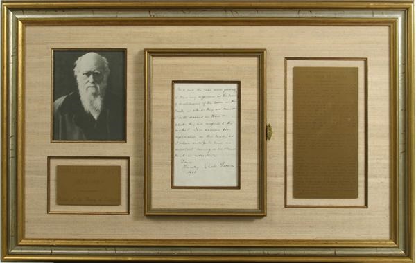 - Amazing Charles Darwin Handwritten "Origin of the Species" Letter with Important "Sheep Cloning" Content