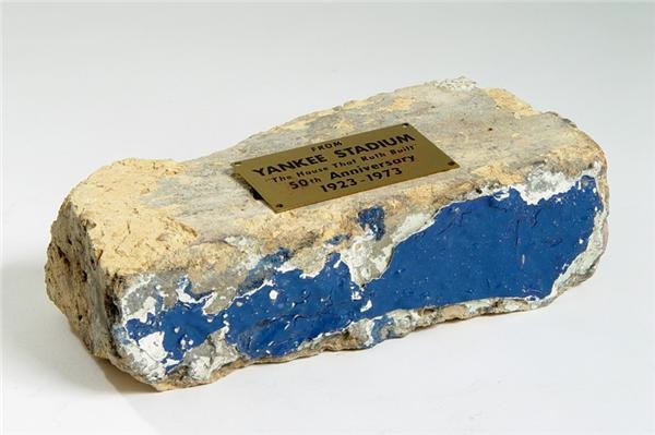- Original Yankee Stadium Brick from the Charlie Sheen Collection