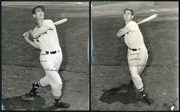 - 1950s Ted Williams Vintage Signed Photos to His Babysitters (2)