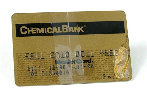- Joe DiMaggio Chemical Bank Signed Credit Card