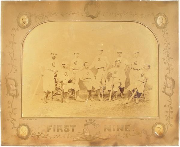 - "The First Nine" 1868 Cincinnati Red Stockings Oversized Mounted Photo