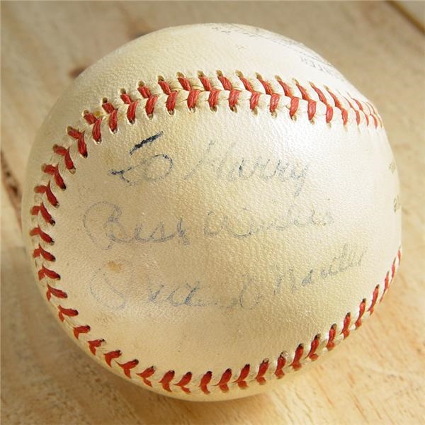 1950's Mickey Mantle Single Signed Baseball