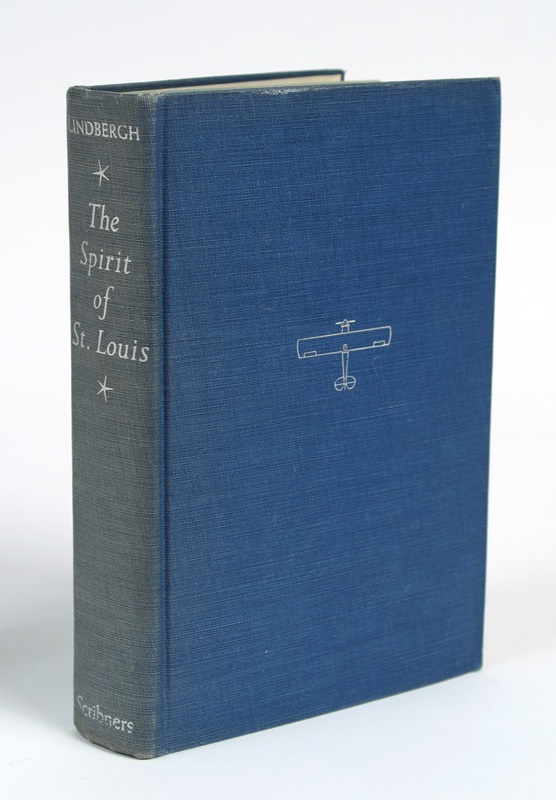 - 1954 Charles Lindbergh Signed Book "The Spirit of St. Louis"