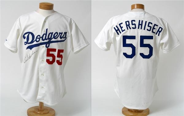 - Orel Hershiser Game Used 1991 Jersey from the Charlie Sheen Collection