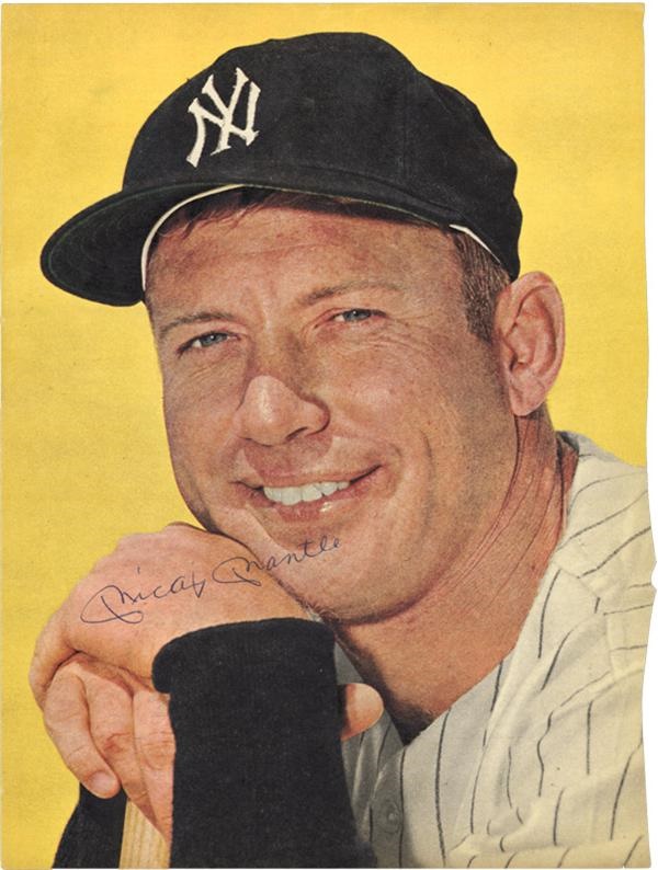 - Mickey Mantle Vintage Signed Photo Lot (4)