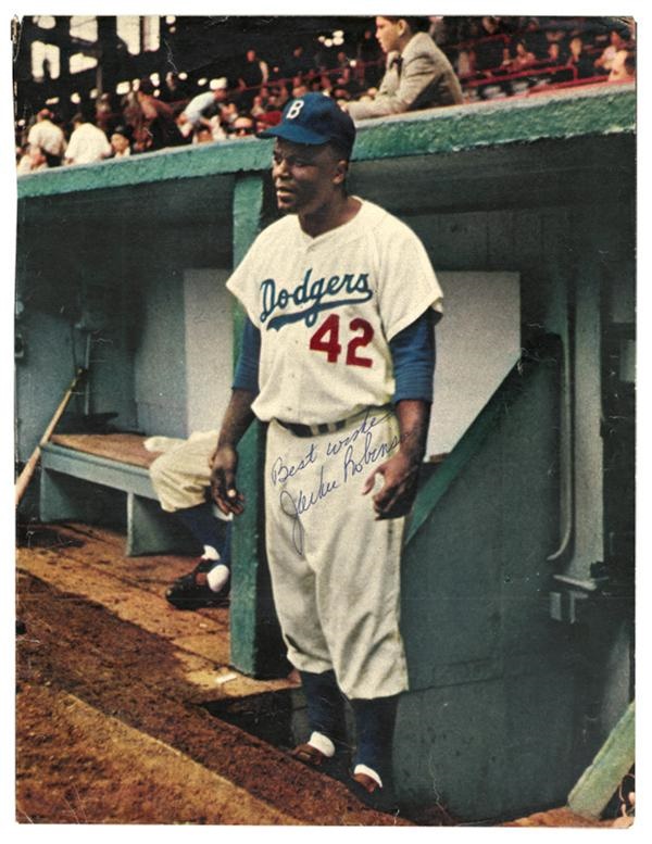 - Jackie Robinson Sport Magazine Signed Photo (In Person)