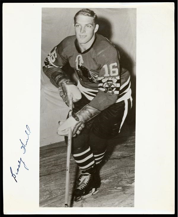 - Bobby Hull Signed Pre-Rookie Photo