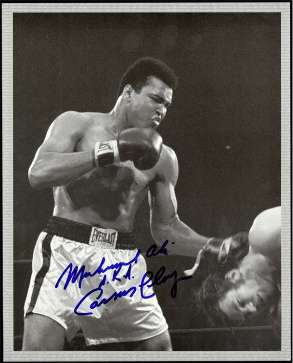 Ariel Hockey - Muhammad Ali 1960s Vintage Signed Mag Photos (3)