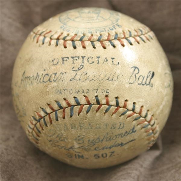 - 1928 New York Yankee Team Signed Baseball