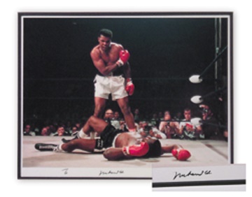 Muhammad Ali & Boxing - Muhammad Ali Signed Photographs from Liston Fight (2)