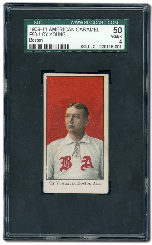 Vintage Baseball Cards - 1909 Cy Young E90-1 American Caramel SGC 50