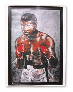 Muhammad Ali & Boxing - Muhammad Ali Signed Giclee Print (35x45")