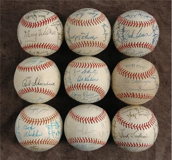 - 1960s-70s Team Autographed Baseballs (20)