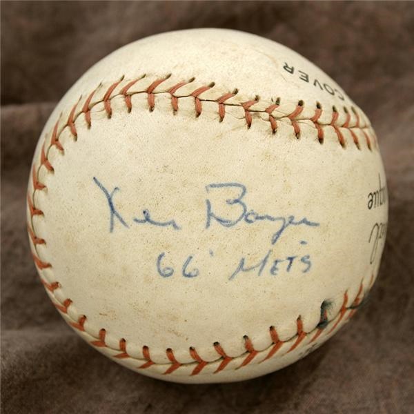 Single Signed Baseballs - Ken Boyer Single Signed Baseball