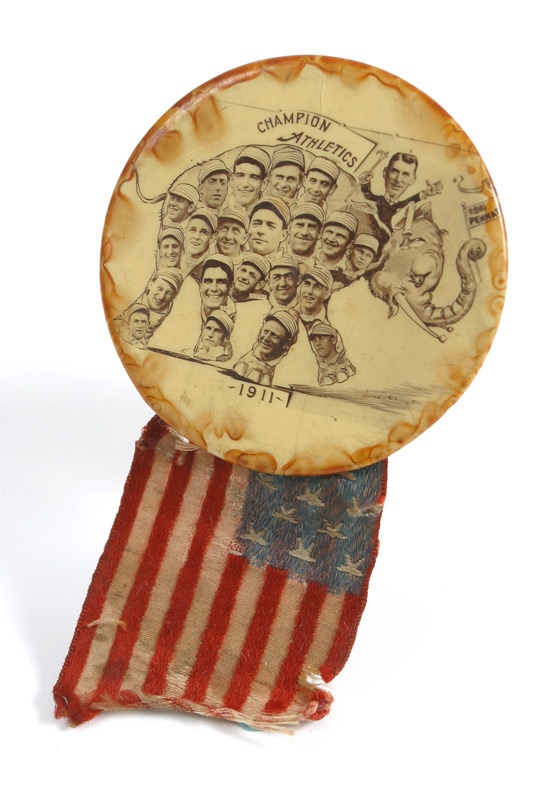 - 1911 Philadelphia Athletics Pin with Ribbon