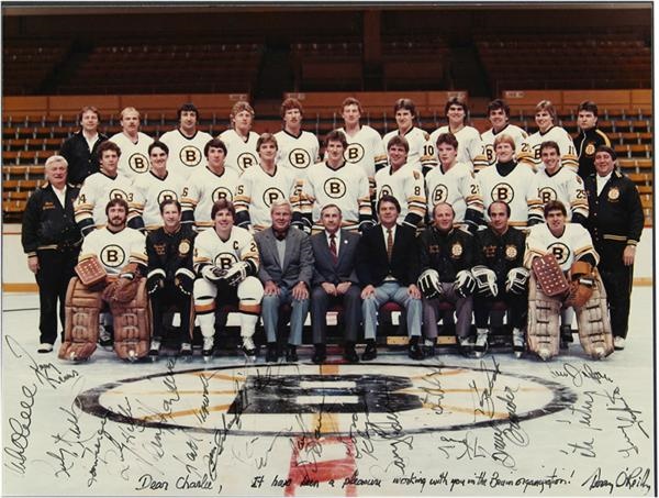 - 1983-84 Boston Bruins team Signed Photo with Ray Bourque