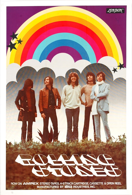 - Circa 1970 Rolling Stones Promo Poster