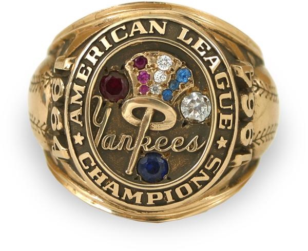 NY Yankees, Giants & Mets - 1964 New York Yankees American League Championship Ring