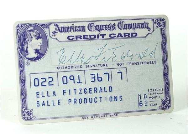 - Ella Fitzgerald American Express Card