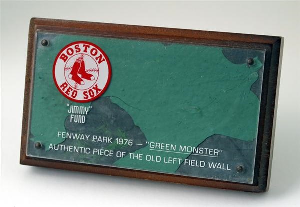 - Fenway Park Piece of the Green Monster