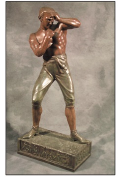 Muhammad Ali & Boxing - 1870's Boxing Statue by Waagen (26" tall)