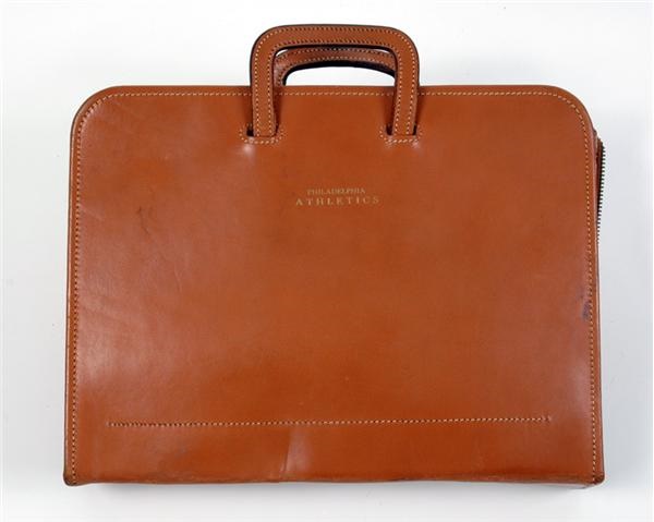 - 1950s Philadelphia Athletics Leather Scouts' Bag