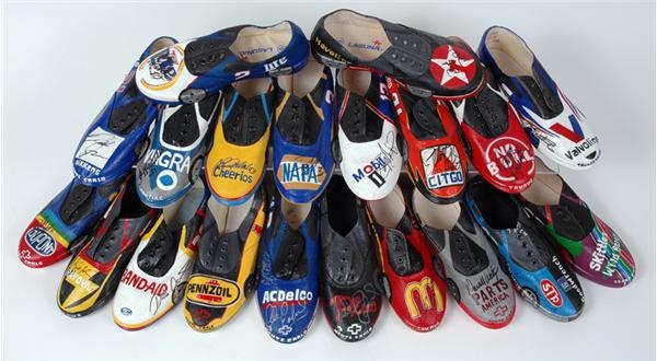 - Collection of Signed Racing Sneakers (20)