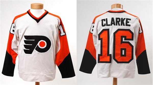 - Bobby Clark Game Used Philadelphia Flyers Jersey