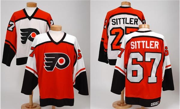 - Darryl Sittler Game Worn Flyers Jersey- Ryan Sittler NHL Draft Jersey