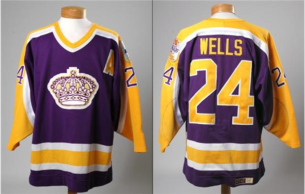 - 1987 Jay Wells LA Kings Game Worn Jersey