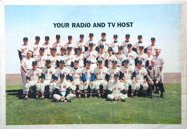 - 1959 Boston Red Sox Team Advertising Sign
