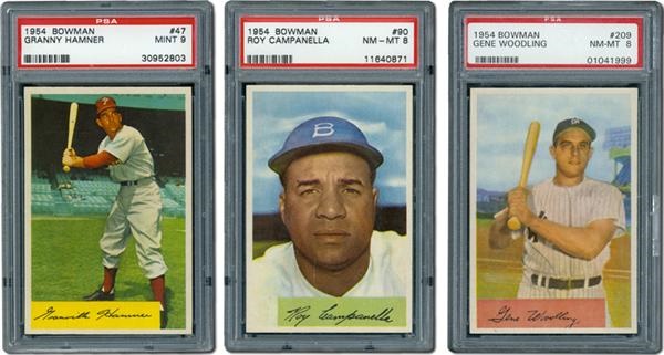 - 1954 Bowman Baseball Ultra High Grade PSA Collection (38)
