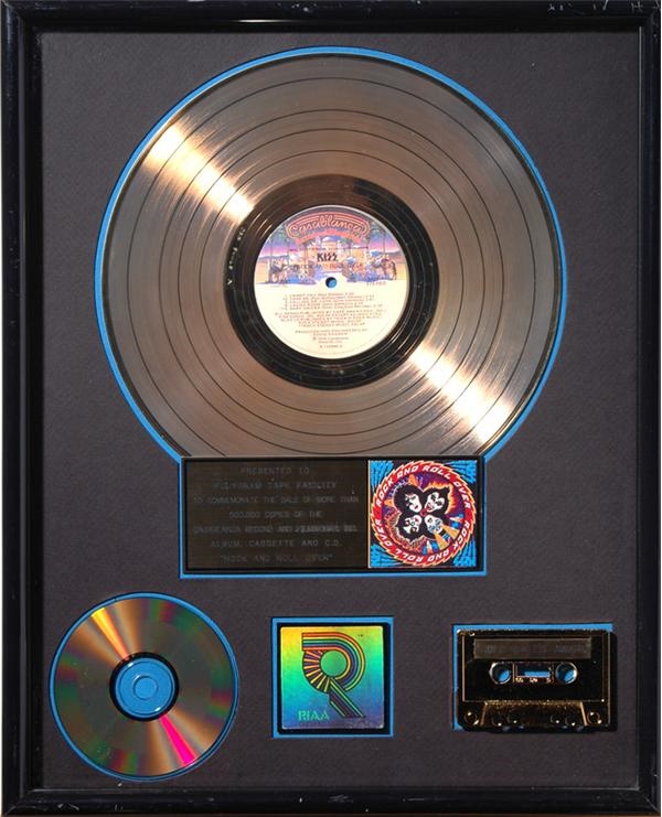 - KISS "Rock and Roll Over" Gold Record