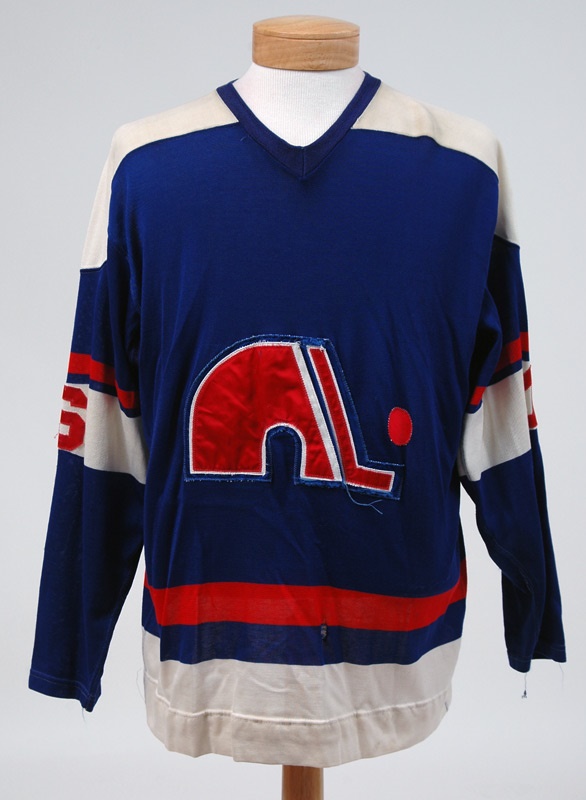 - Andre Gaudette WHA Quebec Nordiques Game Worn Jersey