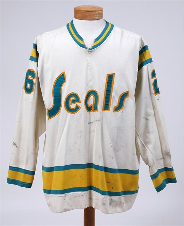 - 1975-76 Bob Girard California Golden Seals Game Worn Jersey