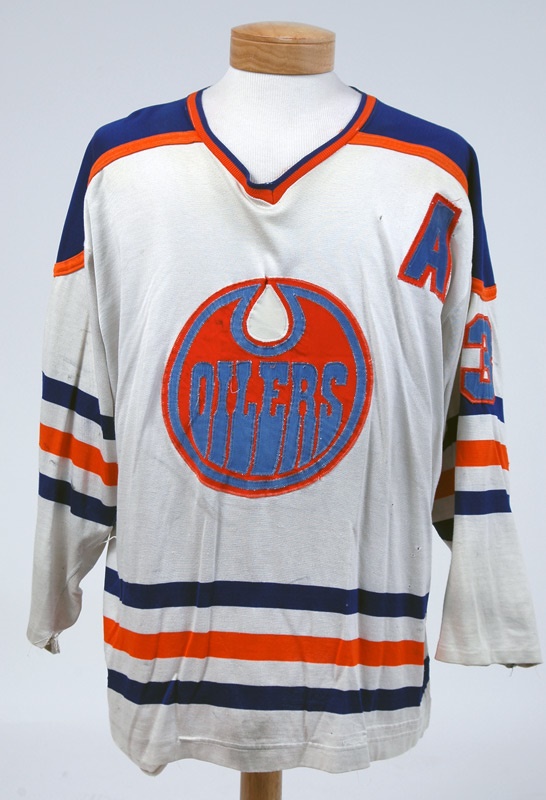 - 1976-77 Al Hamilton Game Worn Edmonton Oilers Jersey