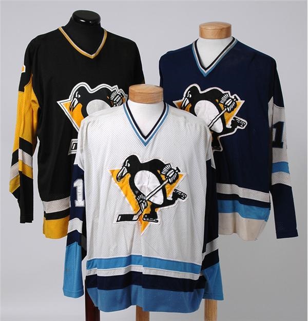 - George Ferguson Pittsburgh Penguins Game Used Lot (3)