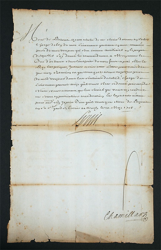 - King Louis XIV Signed Document