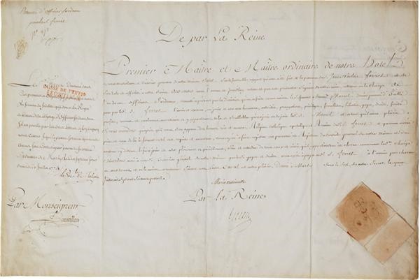 Marie Antoinette Signed Document