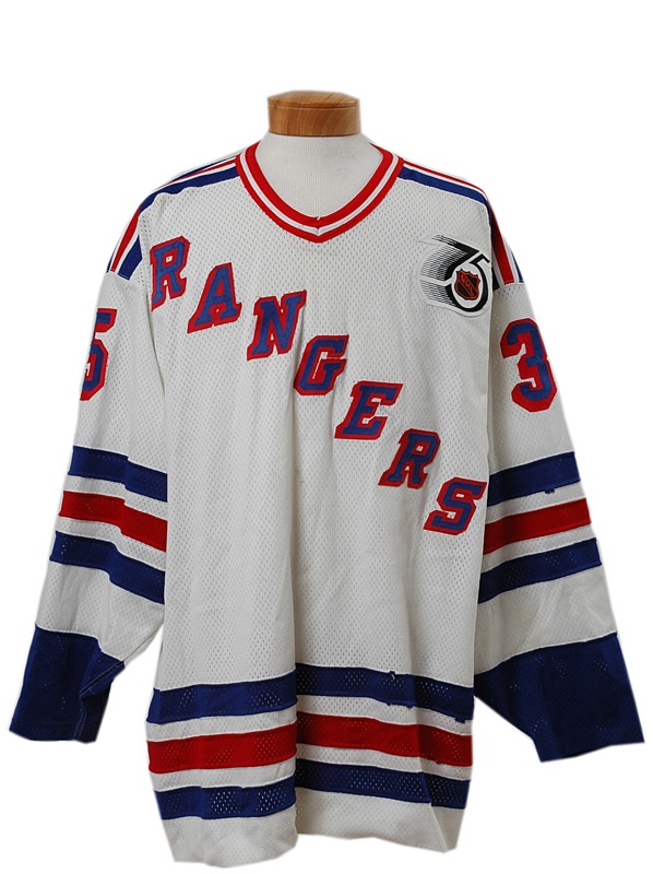 - 1991-92 Mike Richter Game Worn New York Rangers Jersey