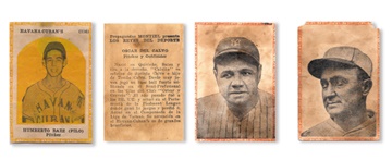 Cuban Sports Memorabilia - 1940's Babe Ruth & Cobb Montiel Cuban Baseball Cards (94)