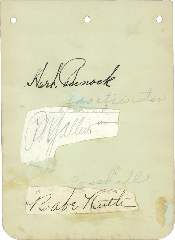 - Babe Ruth Signature