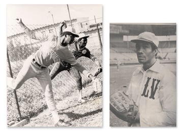 Cuban Sports Memorabilia - Two Vintage Photographs of El Duque, Sr.