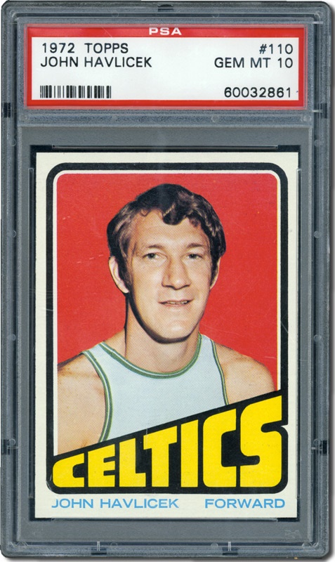 Basketball Cards - 1972-73 Topps #110 John Havlicek PSA 10